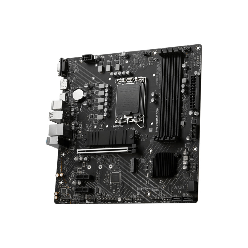 MOTHERBOARD MSI (PRO B760M-P DDR4) SOCKET 1700, 4*DDR4 4800 MHZ, HDMI, DP, D-SUB, MICRO ATX image 3